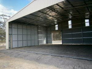 Inside Hangar with Internal doors
